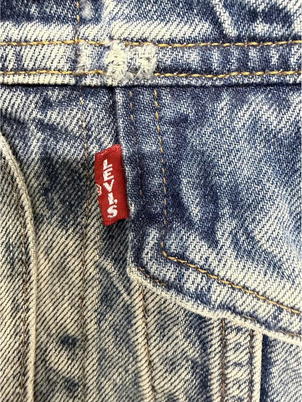 Levi's Premium Italian Denim Blue Jean Jacket Size S